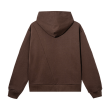 Load image into Gallery viewer, EMBROIDERED SPLIT ARCH HOODIE BROWN/PINK