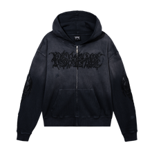 Load image into Gallery viewer, MORTAL THERMAL ZIP WASHED BLACK