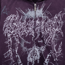 Load image into Gallery viewer, CRUCIBLE EMBROIDERED ZIP WASHED PURPLE