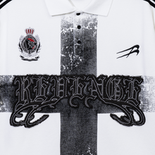 Load image into Gallery viewer, HOLY CROSS EMBROIDERED POLO WHITE