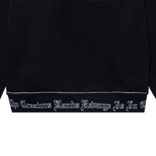 Load image into Gallery viewer, CONTRAST EMBROIDERED ZIP HOODIE BLACK/RED