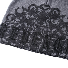 Load image into Gallery viewer, CRUCIFIX BEANIE GREY/BLACK