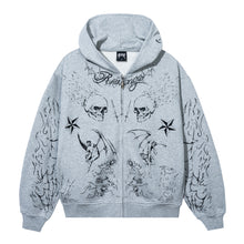 Load image into Gallery viewer, TATTOO ZIP HEATHER GREY/BLACK