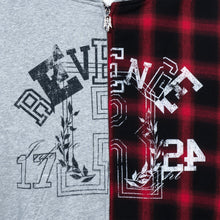 Load image into Gallery viewer, INFERNO FLANNEL ZIP HEATHER GREY/RED