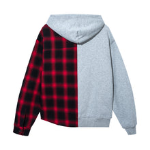 Load image into Gallery viewer, INFERNO FLANNEL ZIP HEATHER GREY/RED