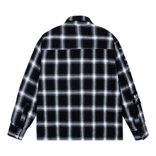 Load image into Gallery viewer, FRAGMENTED PATCHES FLANNEL BLACK/GREY