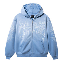Load image into Gallery viewer, CRADLE OF BONES STUDDED ZIP WASHED BABY BLUE