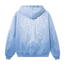 Load image into Gallery viewer, CRADLE OF BONES STUDDED ZIP WASHED BABY BLUE