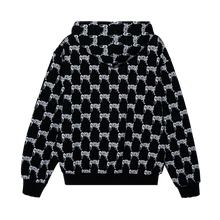 Load image into Gallery viewer, ALLOVER ARCH LOGO HOODIE BLACK/WHITE