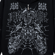 Load image into Gallery viewer, PRISON TATTOO ZIP BLACK/GREY