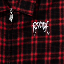 Load image into Gallery viewer, EMBROIDERED SPIDER FLANNEL RED/BLACK/WHITE