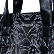 Load image into Gallery viewer, ADORNED EMBROIDERED LEATHER TOTE