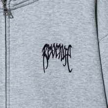 Load image into Gallery viewer, EMBROIDERED ARCH LOGO FULL ZIP HEATHER GREY/BLACK