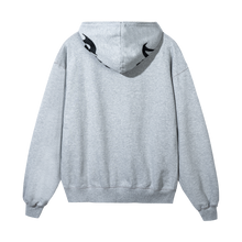 Load image into Gallery viewer, EMBROIDERED ARCH LOGO FULL ZIP HEATHER GREY/BLACK