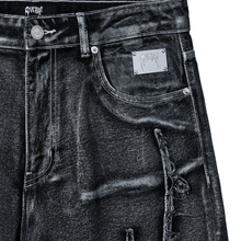 Load image into Gallery viewer, SPIDER WEB DENIM PANT WAXED BLACK