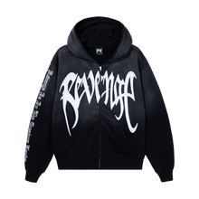 Load image into Gallery viewer, EMBROIDERED ARCH LOGO ZIP WASHED BLACK/WHITE
