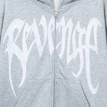 Load image into Gallery viewer, EMBROIDERED ARCH LOGO ZIP HEATHER GREY/WHITE