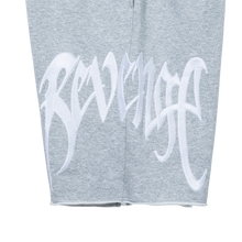 Load image into Gallery viewer, EMBROIDERED ARCH LOGO SWEATSHORTS HEATHER GREY/WHITE