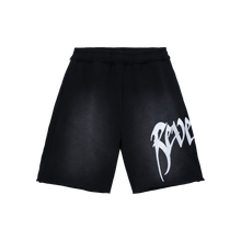 Load image into Gallery viewer, EMBROIDERED ARCH LOGO SWEATSHORTS WASHED BLACK/WHITE