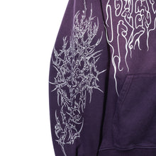 Load image into Gallery viewer, CRADLE OF BONES STUDDED ZIP WASHED PURPLE