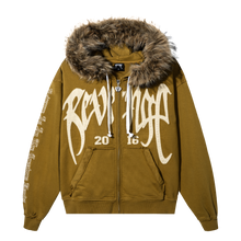 Load image into Gallery viewer, ARCH LOGO FUR ZIP TAN/KHAKI