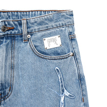 Load image into Gallery viewer, SPIDER WEB DENIM PANT BLEACHED INDIGO