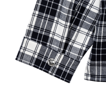 Load image into Gallery viewer, VALKYRIE EMBROIDERED FLANNEL NAVY