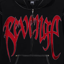 Load image into Gallery viewer, BLACK/RED CONTRAST STITCH ZIP