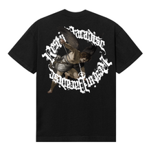 Load image into Gallery viewer, ST. MICHAEL TEE BLACK/WHITE