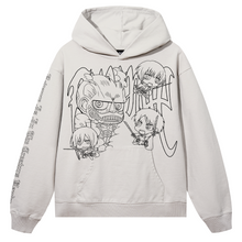 Load image into Gallery viewer, TITAN ARCH LOGO HOODIE CEMENT/BLACK