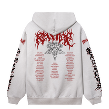 Load image into Gallery viewer, METAL TOUR HOODIE CEMENT/RED
