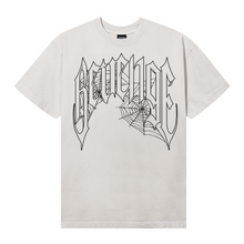 Load image into Gallery viewer, WEB CROSS TEE CEMENT/BLACK