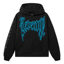 Load image into Gallery viewer, X ALONE HOODIE BLACK/BLUE

