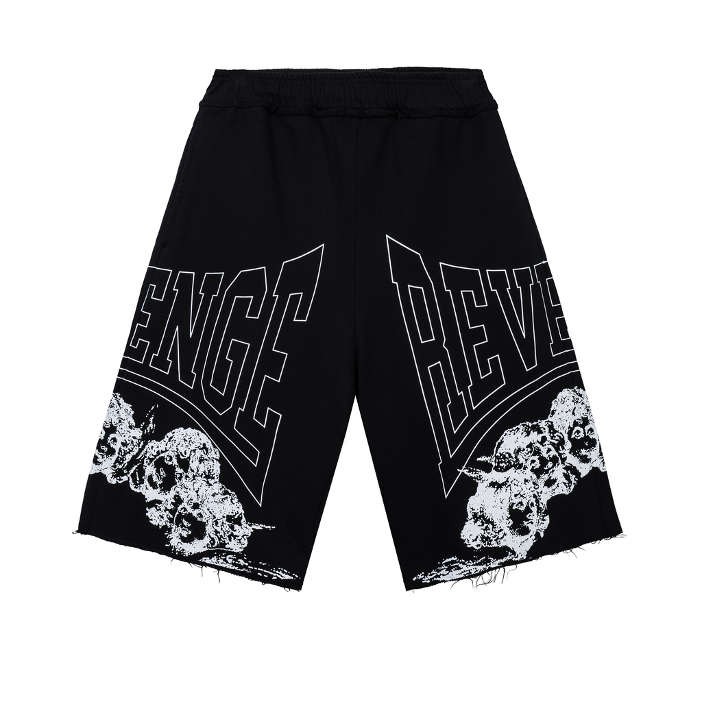 GUARDIAN ANGEL SWEATSHORTS WASHED BLACK
