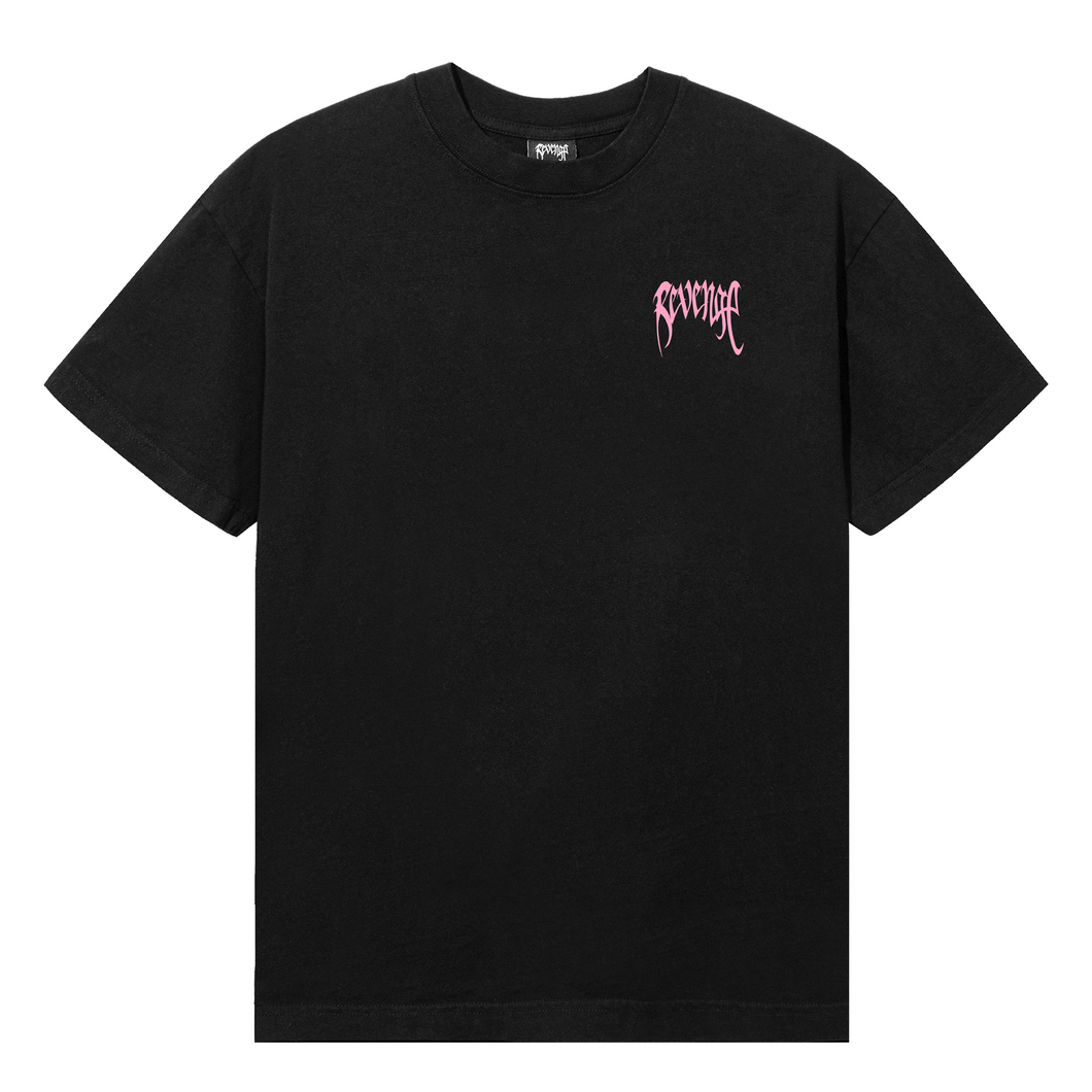 BASIC TEE BLACK/PINK