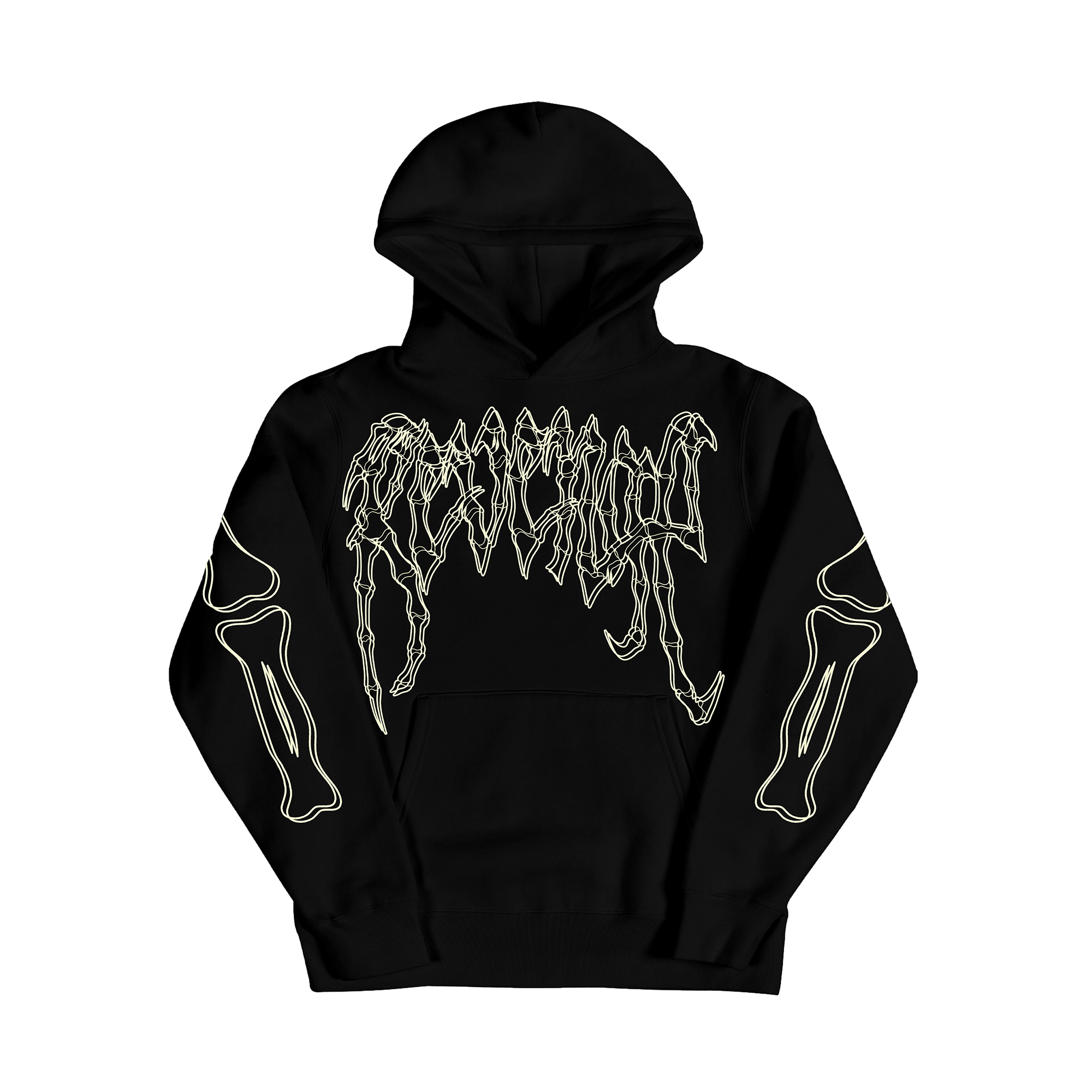 Revenge black white hoodie discount