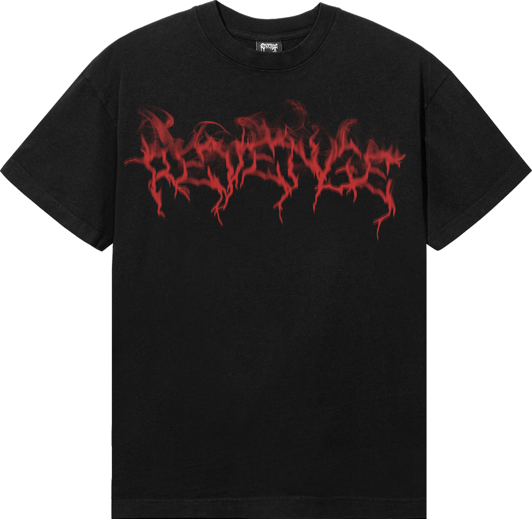 SMOKE LIGHTNING TEE BLACK/RED