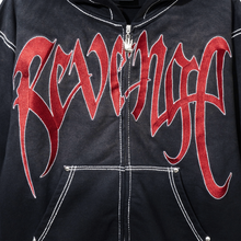 Load image into Gallery viewer, X KILL CONTRAST STITCH ZIP BLACK/RED
