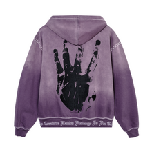 Load image into Gallery viewer, X KILL CONTRAST STITCH ZIP WASHED PURPLE/BLACK
