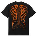 CRADLE OF BONES TEE BLACK/ORANGE