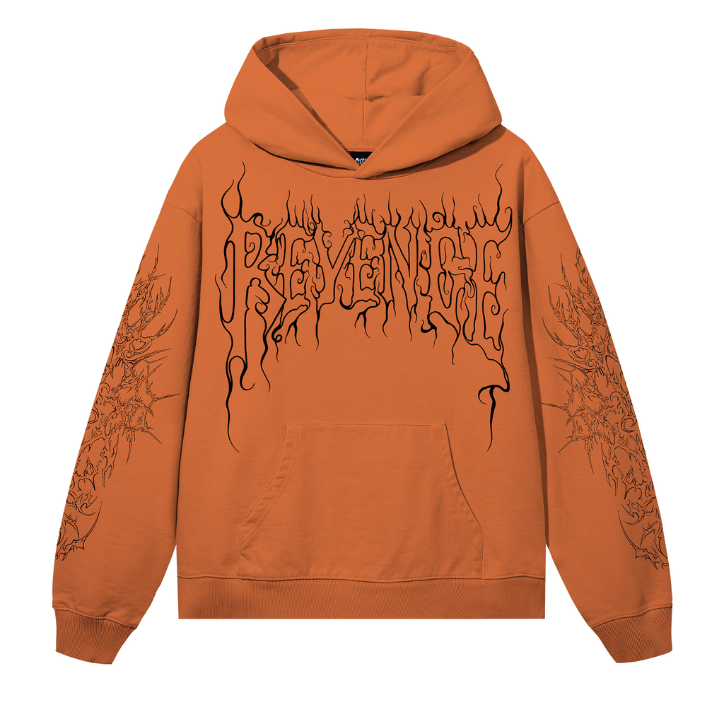 CRADLE OF BONES HOODIE ORANGE/BLACK