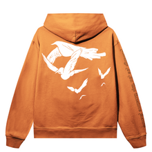 Load image into Gallery viewer, DOVE HOODIE ORANGE/WHITE
