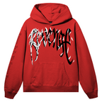 DOVE HOODIE RED/BLACK