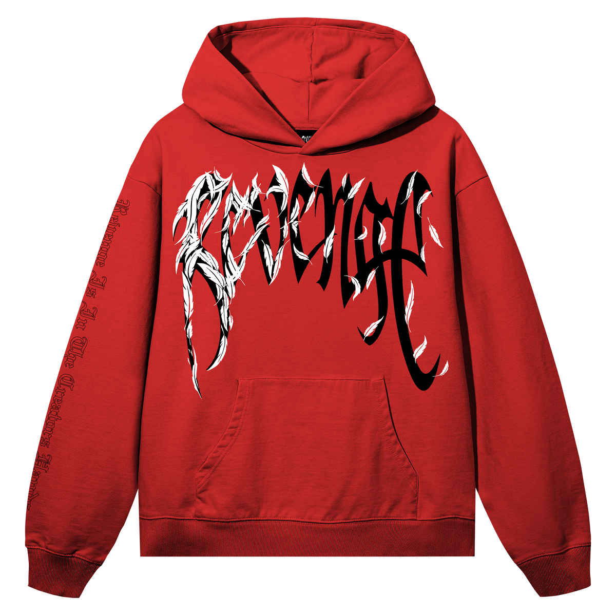 DOVE HOODIE RED/BLACK
