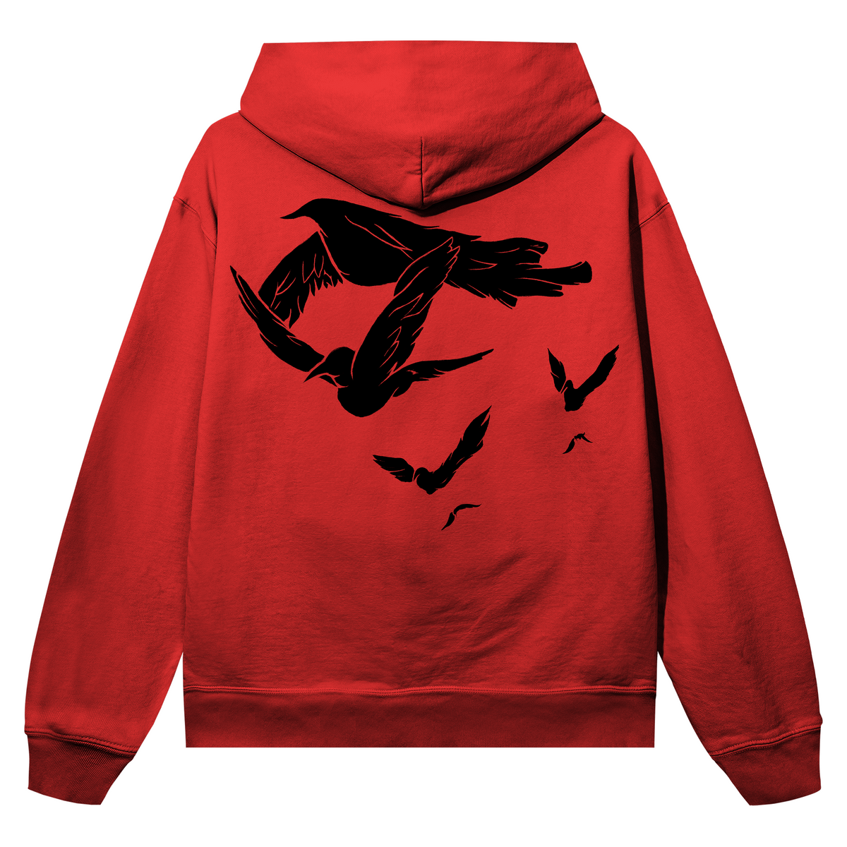 DOVE HOODIE RED/BLACK