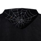 ARACHNID BEJEWELED ZIP WASHED BLACK/CRYSTAL