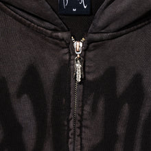 Load image into Gallery viewer, STENCIL LOGO ZIP VINTAGE WASHED BROWN
