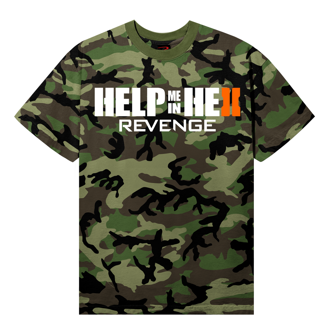 SPLITSCREEN TEE GREEN CAMO