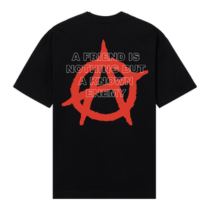 NINE MONTHS TEE BLACK/RED