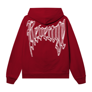 X THE SACRIFICE OF ISAAC HOODIE RED